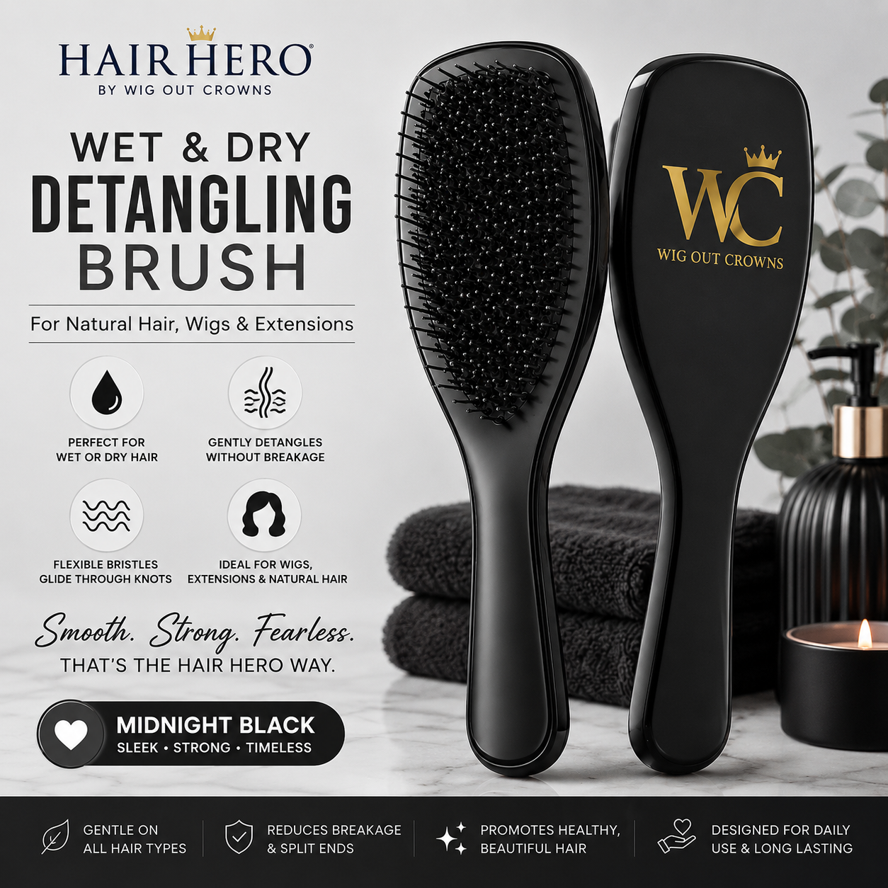 Hair Hero Wet & Dry Detangling Brush