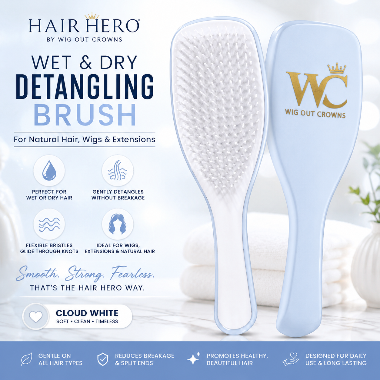 Hair Hero Wet & Dry Detangling Brush