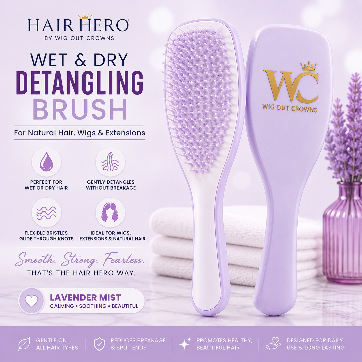 Hair Hero Wet & Dry Detangling Brush