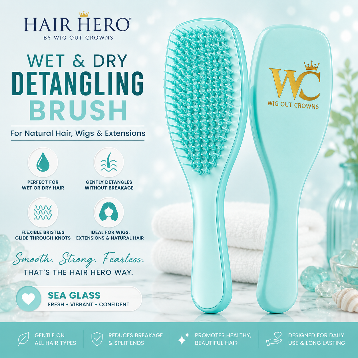 Hair Hero Wet & Dry Detangling Brush